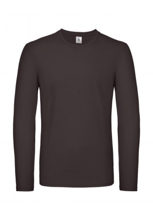 Μακρυμάνικο μπλουζάκι ανδρικό (B&C Ε150 LSL) καφέ-bear brown